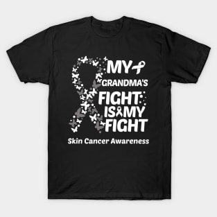 My Grandmas Fight Is My Fight Skin Cancer Awareness T-Shirt